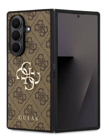 GUESS Калъф Samsung Z Fold 7, PU 4G Metal Logo, кафяв - GUHCZFD74GMGBR