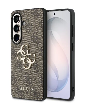 GUESS Калъф Samsung S26, PU 4G Metal Logo /кафяв/ - GUHCS26S4GMGBR