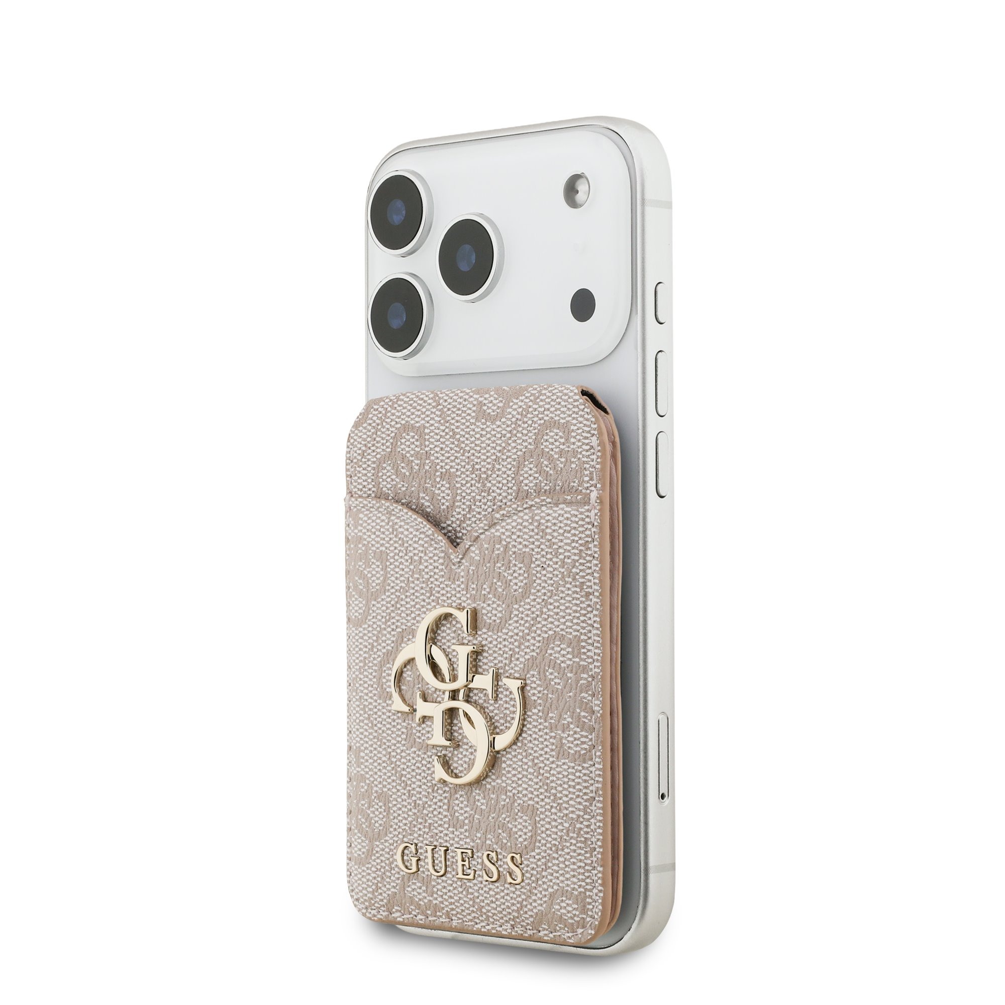 GUESS калъф за карти PU 4G Mirror MagSafe, /розов/ - GUWMSMIP4GP – снимка 3