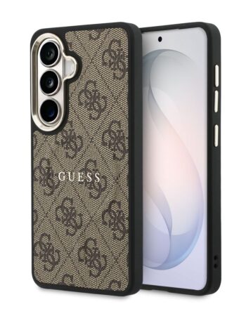 GUESS Калъф Samsung S26, PU Leather 4G Gold Frame MagSafe /кафяв/ - GUHMS26SP4MSEGCW