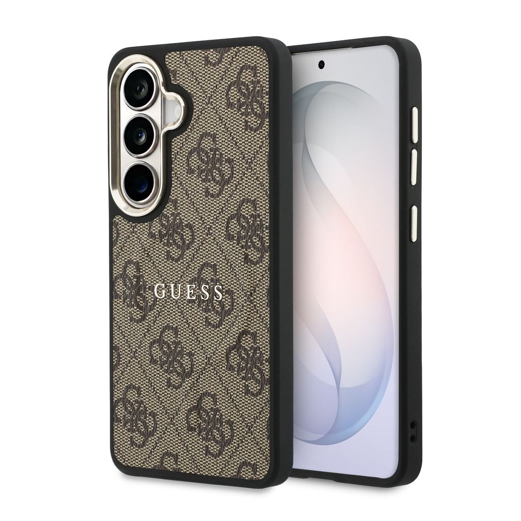 GUESS Калъф Samsung S26, PU Leather 4G Gold Frame MagSafe /кафяв/ - GUHMS26SP4MSEGCW