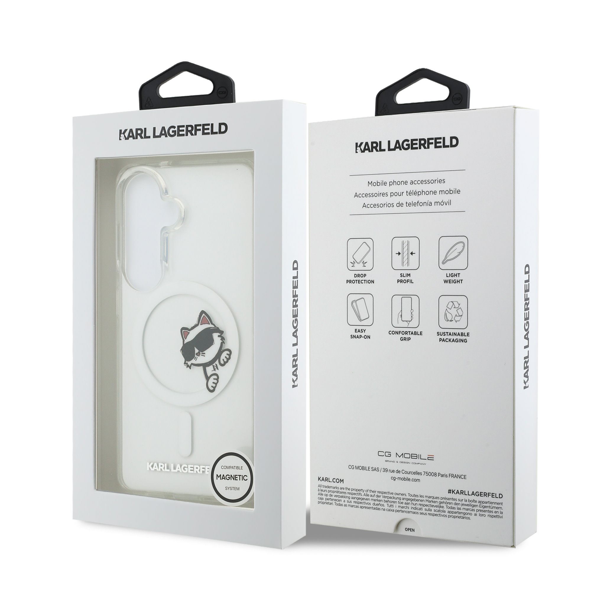 Karl Lagerfeld Samsung S26 Plus, IML Choupette Peekaboo MagSafe /прозрачен/ - KLHMS26M6HCPSCT – снимка 2