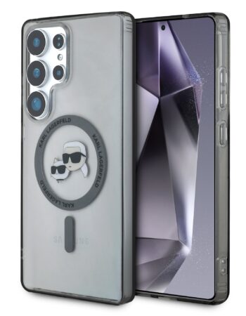Karl Lagerfeld Калъф Samsung S25 Ultra, IML K/CH Heads MagSafe, /черен/ - KLHMS25LHLSKCK