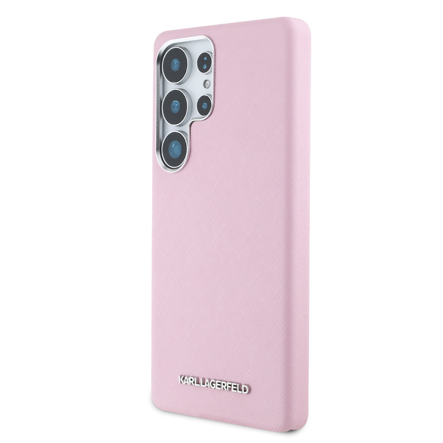 Karl Lagerfeld Калъф Samsung S25 Ultra, PU Saffiano Metal Logo and Frame /розов/ - KLHMS25LPSAFWMCP – снимка 3