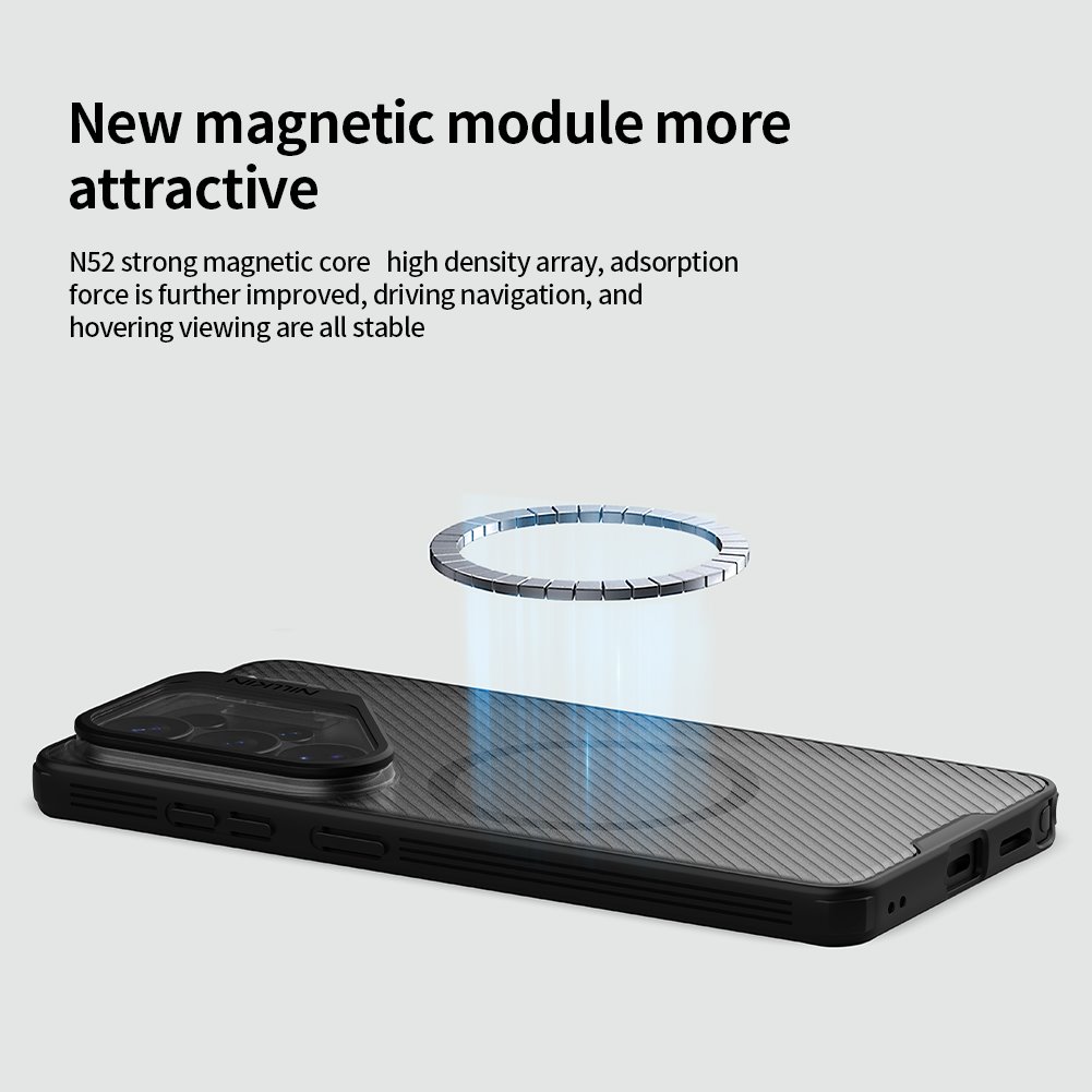 NILLKIN Калъф Samsung S26 Ultra, Camshield Prop MagSafe /черен с прозразни лещи/ – снимка 3
