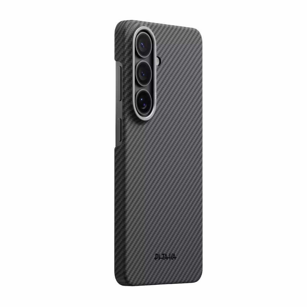 PITAKA Калъф Samsung S26, Aramid Edge MagSafe, черно/сиво - KS2601 – снимка 2
