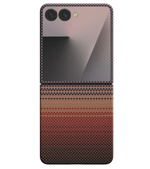 PITAKA Калъф Samsung Z Flip 7, Ultra-Slim MagSafe, sunset - FSFLIP7 – снимка 2