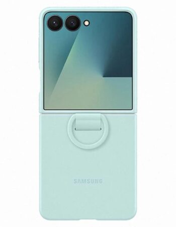 Калъф Silicone Cover with Ring Samsung Z Flip 7 EF-PF766TME /мента/