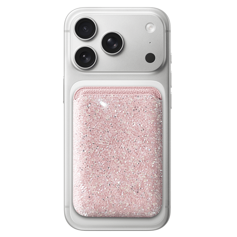 Калъф за карти Sparkle diamonds cardslot, MagSafe /розов/