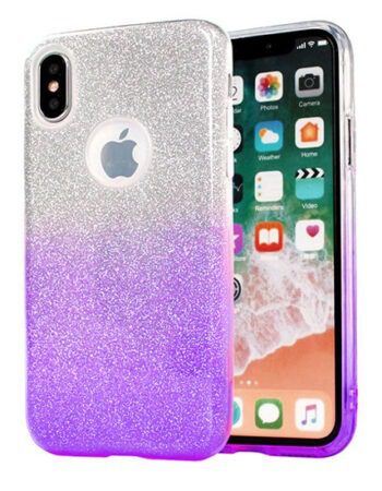 Калъф ENSIDA Fashion Samsung S10E /сребърен-лилав/