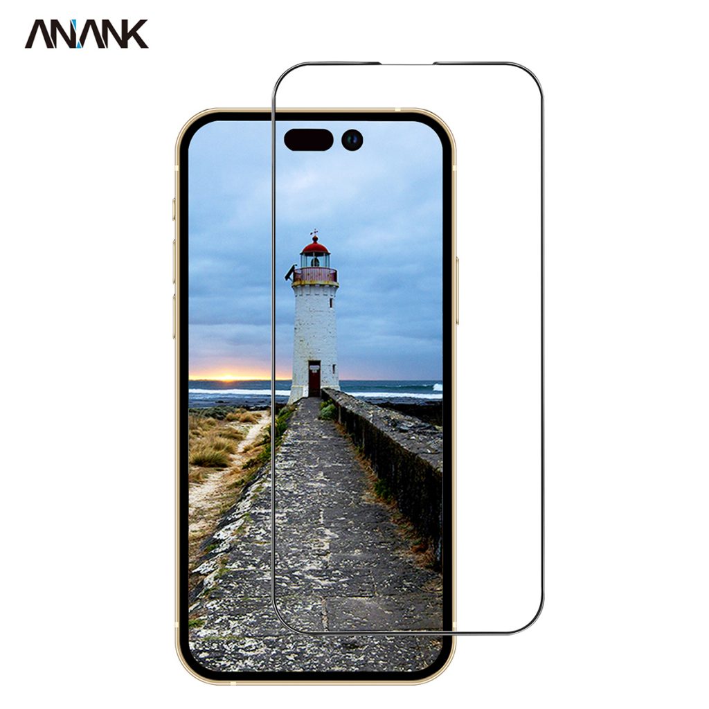 ANANK 2.5D Tempered Glass iPhone 14 Pro /черно/ – снимка 3