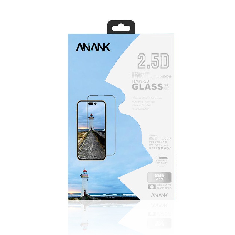 ANANK 2.5D Tempered Glass iPhone 14 Pro /черно/