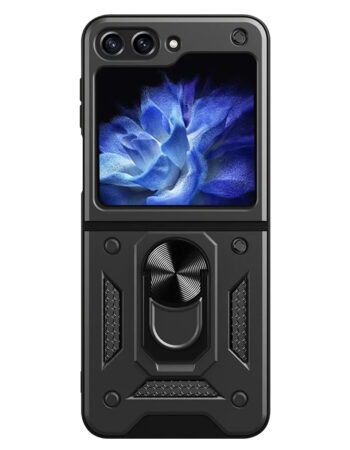 Калъф ARMOR CamSlide Удароустойчив Samsung Z Flip 6/ Z Flip 7 FE /черен/