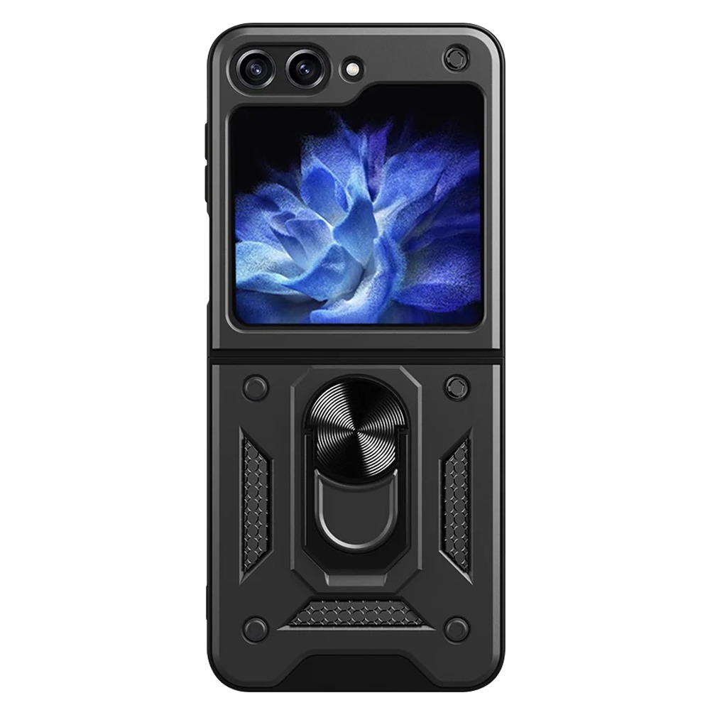 Калъф ARMOR CamSlide Удароустойчив Samsung Z Flip 6/ Z Flip 7 FE /черен/