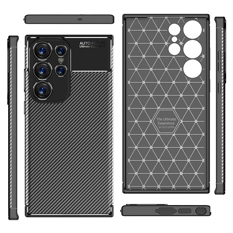 Калъф Business CARBON Samsung A57 5G /черен/ – снимка 2