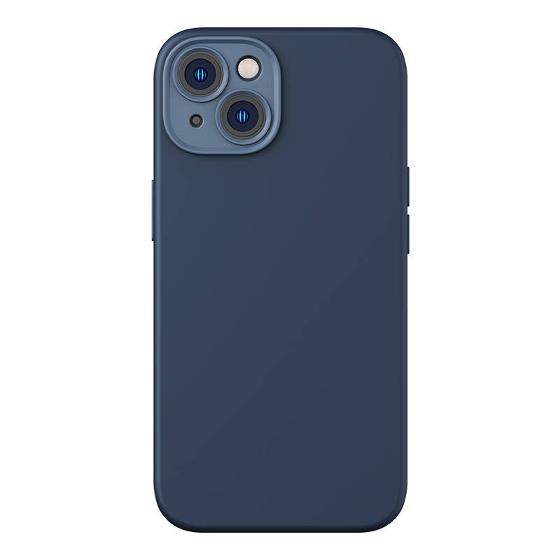 BASEUS Калъф + Стъклен протектор Liquid Gel MagSafe Apple iPhone 14 Plus /син/ – снимка 3