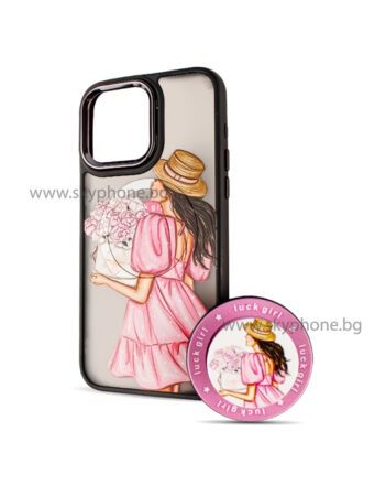 BOTER Калъф MagSafe + MagPopsocket iPhone 13 Pro Max /Luck girl/