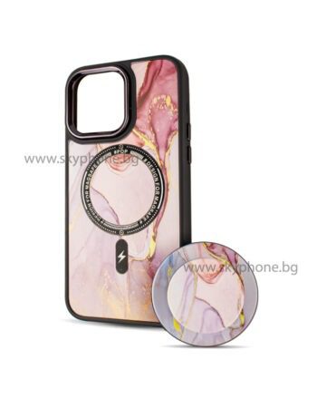 BOTER Калъф MagSafe + MagPopsocket iPhone 14 Pro Max /Marble/