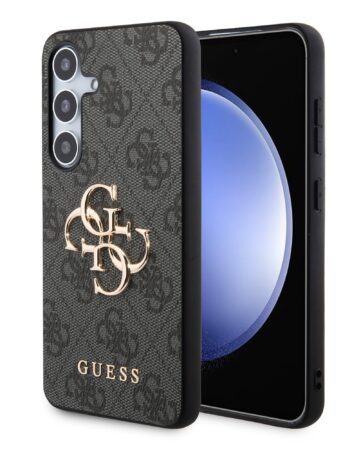 GUESS Калъф Samsung S24, 4G Metal Logo, сив - GUHCS24S4GMGGR