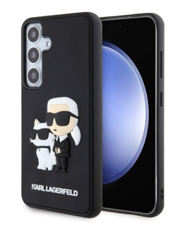Karl Lagerfeld Калъф Samsung S24 Plus, 3D Rubber K/C /черен/ - KLHCS24M3DRKCNK
