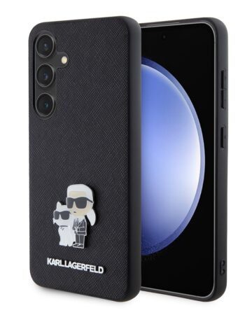 Karl Lagerfeld Калъф Samsung S24, PU Saffiano Metal K/C /черен/ - KLHCS24SPSAKCMPK