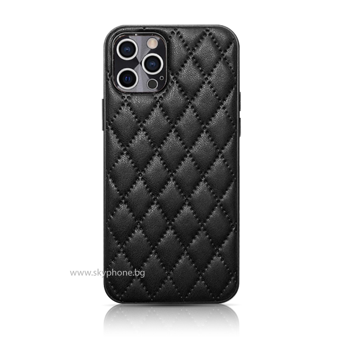 Калъф Leather Apple iPhone 13 Pro /черен/