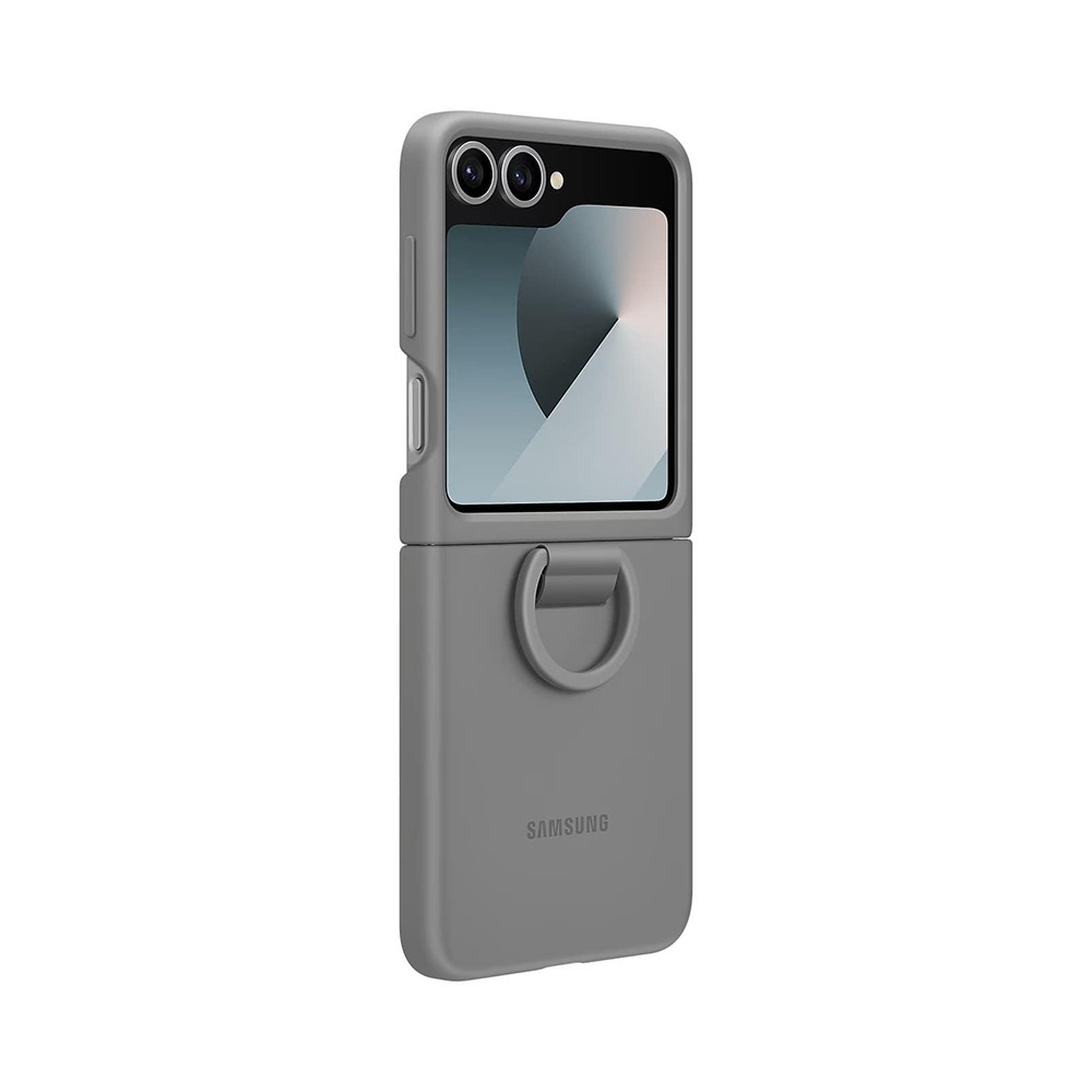 Калъф Silicone Cover with Ring Samsung Z Flip 6/ Z Flip 7 FE EF-PF741TJE /сив/