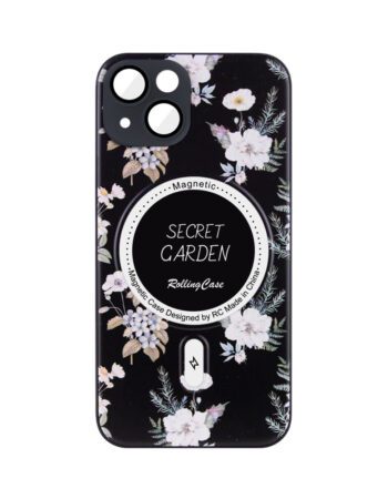 Калъф Secret Garden MagSafe Apple iPhone 14 Pro /черен/