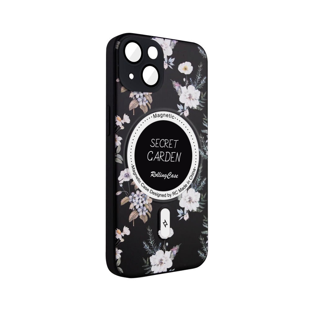 Калъф Secret Garden MagSafe Apple iPhone 14 Pro Max /черен/ – снимка 2