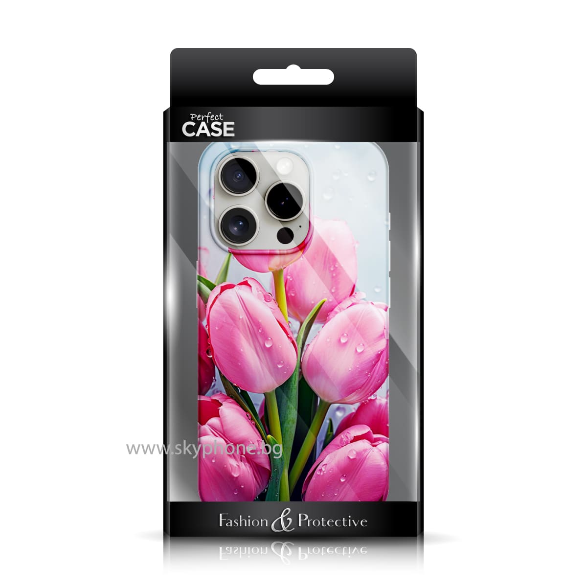 Калъф Spring colors Apple iPhone 14 Pro Max /Tulips/ – снимка 2
