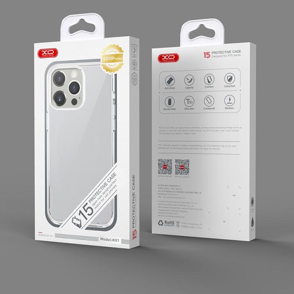 XO Калъф High-Transparent TPU Apple iPhone 15 Plus /прозрачен/ – снимка 2