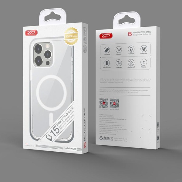 XO Калъф MagSafe Apple iPhone 15 Pro Max /прозрачен/ – снимка 2