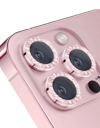 Metal Diamond Camera Lens Apple iPhone 13 Pro/13 Pro Max /розови/