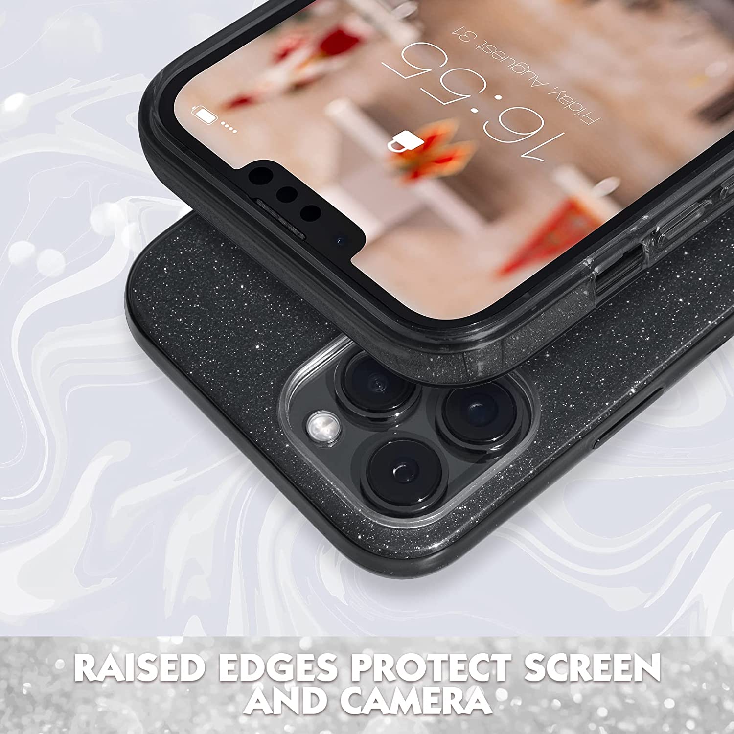 Калъф ENSIDA Fashion Apple iPhone 14 Pro /черен/ – снимка 2