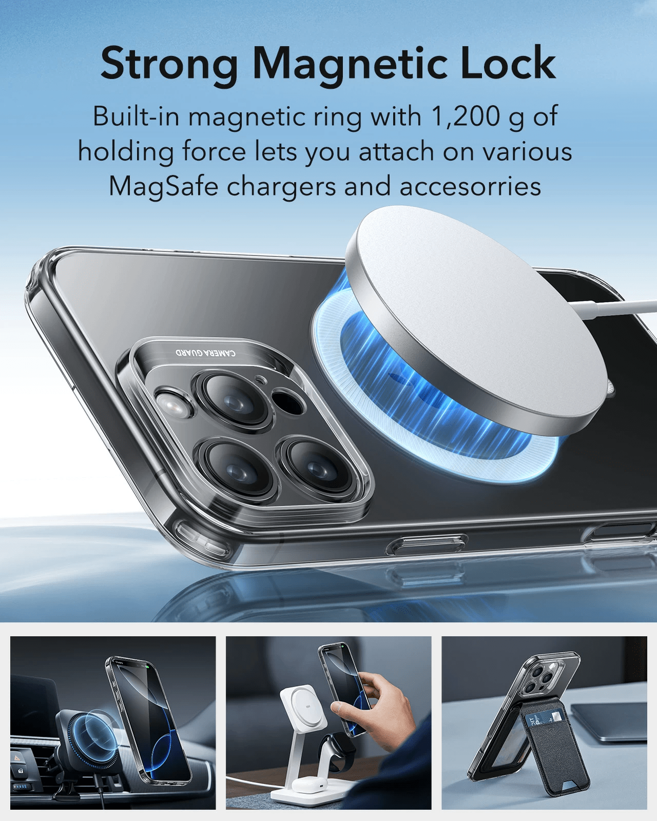 ESR Калъф Zero Clear iPhone 16 Pro Max, MagSafe /матово розов/ Amazon Pack – снимка 3