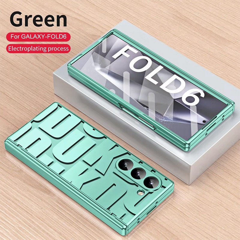 Калъф FW Full Body Samsung Z Fold 6 /зелен labels/ – снимка 3