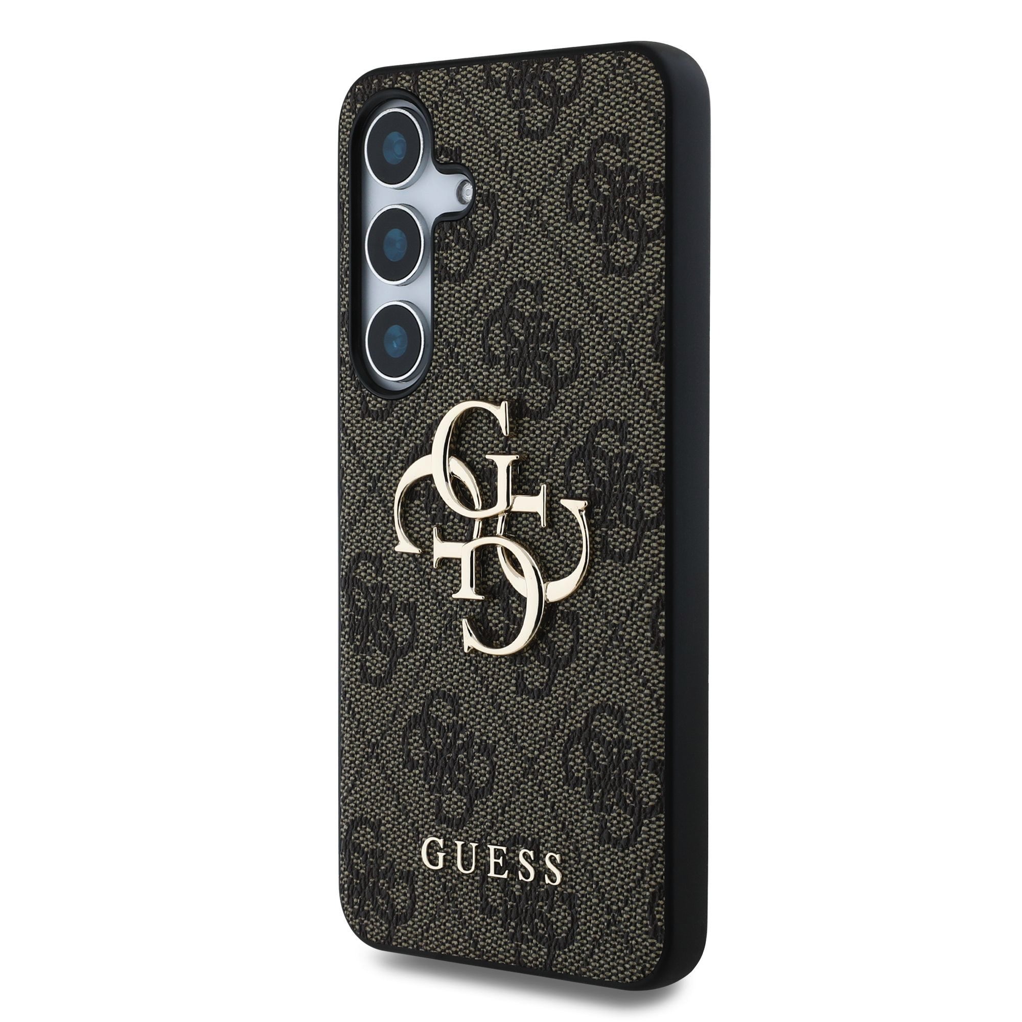 GUESS Калъф Samsung S25, PU 4G Metal Logo, кафяв - GUHCS25S4GMGBR – снимка 2