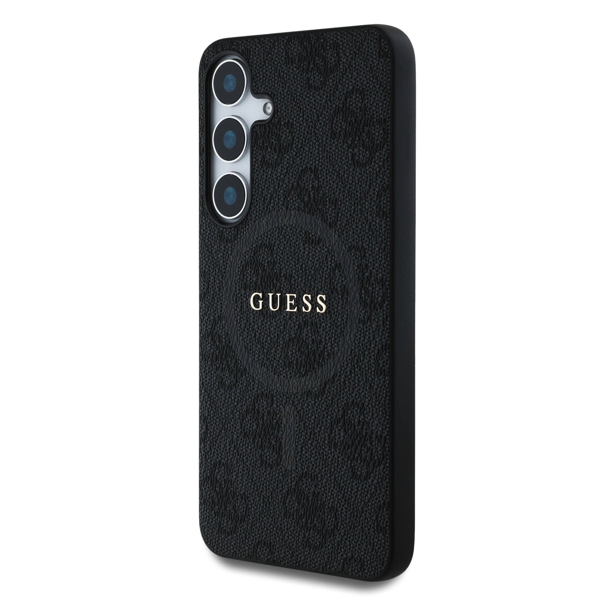 GUESS Калъф Samsung S24, PU Leather 4G Colored Ring MagSafe, /черен/ - GUHMS24SG4GFRK – снимка 2