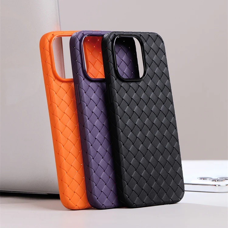 Joyroom Калъф Apple iPhone 15 Pro Max, Braiding Series, лилав – снимка 3