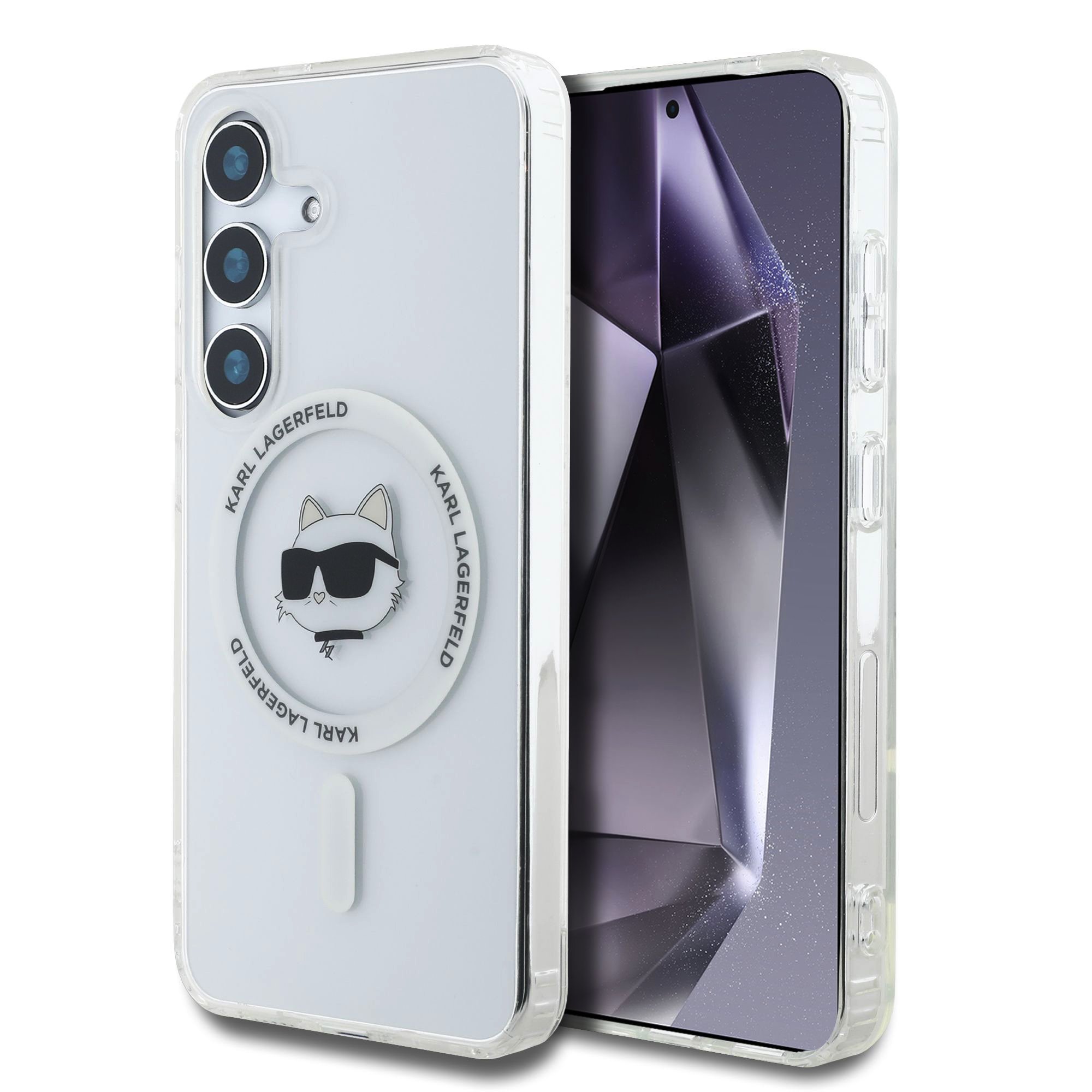 Karl Lagerfeld Калъф Samsung S25, IML Choupette Head MagSafe /прозрачен/ - KLHMS25SHLSCHH