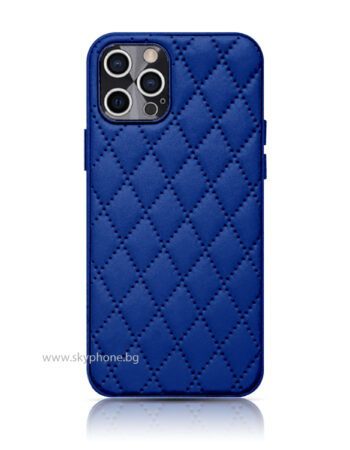 Калъф Leather Apple iPhone 13 Pro Max /син/