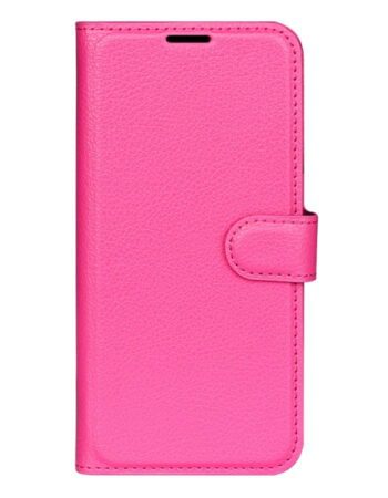 Калъф Leather Wallet Apple iPhone 14 Pro Max /розов/