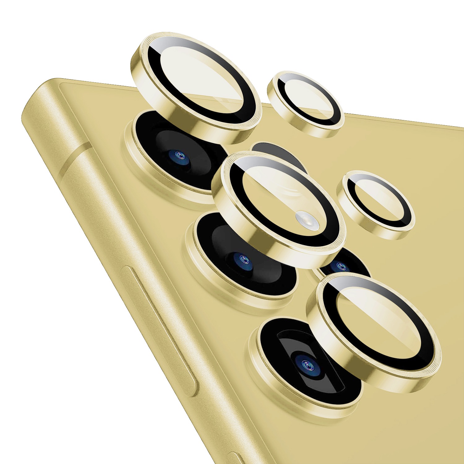 Metal Camera Lens Samsung S24 Ultra /титаниево жълти/