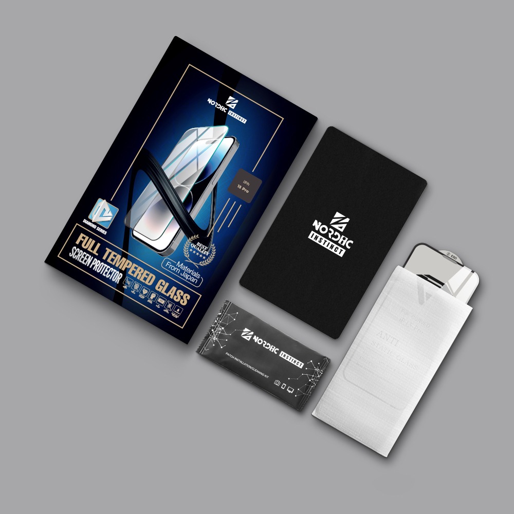 NORDIC instinct Tempered Glass Apple iPhone 17 Air /черно/ – снимка 3