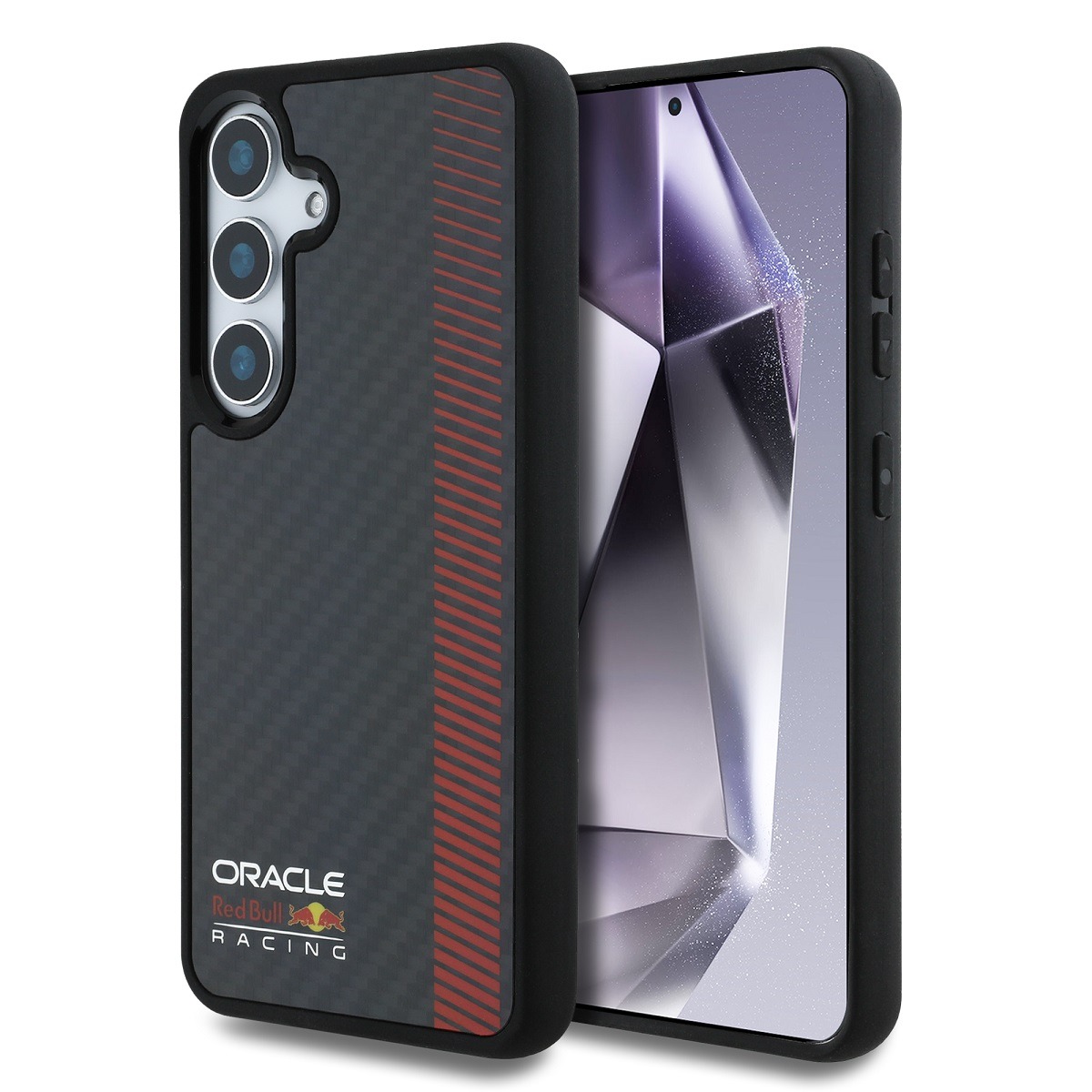 Red Bull Калъф Samsung S25, Carbon Powerbar MagSafe, черен - RBHMS25S24CFGSMK