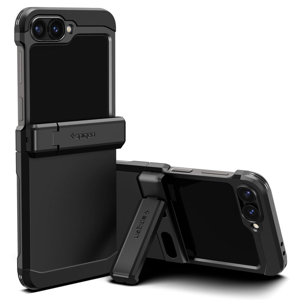 SPIGEN Калъф Tough Armor със стойка, Samsung Z Flip 6/ Z Flip 7 FE /черен/ - ACS07849