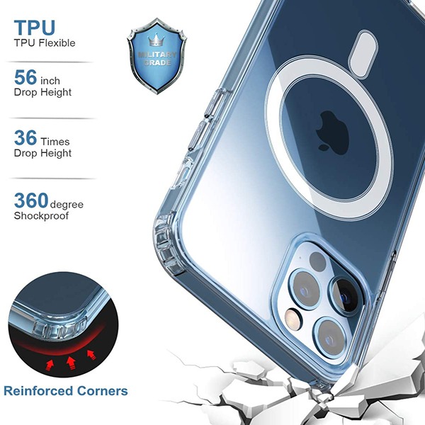 Акрилен Калъф MagSafe Apple iPhone 16 /прозрачен/ – снимка 3