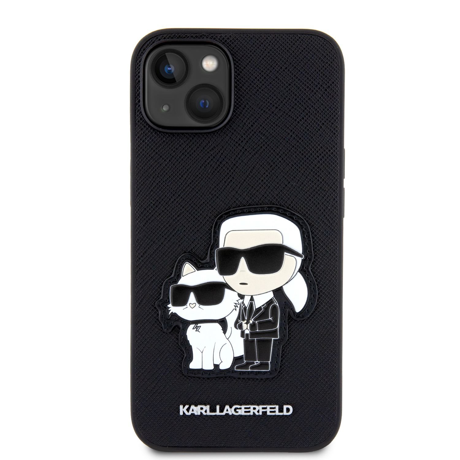Karl Lagerfeld Калъф Apple iPhone 14 Pro, PU Saffiano K/C NFT /черен/ - KLHCP14LSANKCPK – снимка 2