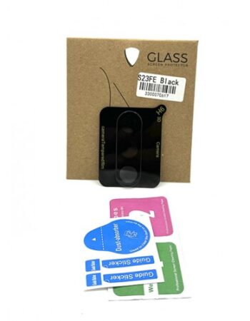 3D Протектор за задна камера Samsung Galaxy S23 FE - Черна рамка