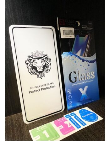 Lion Стъклен Протектор Full Glue iPhone 13/13 Pro - Черна рамка (R45-I